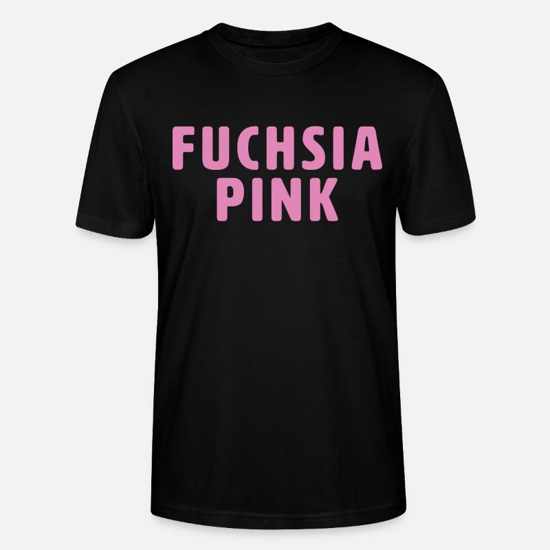 Fuchsia Pink - Stanley/Stella Unisex Bio-T-Shirt CRAFTER - Schwarz