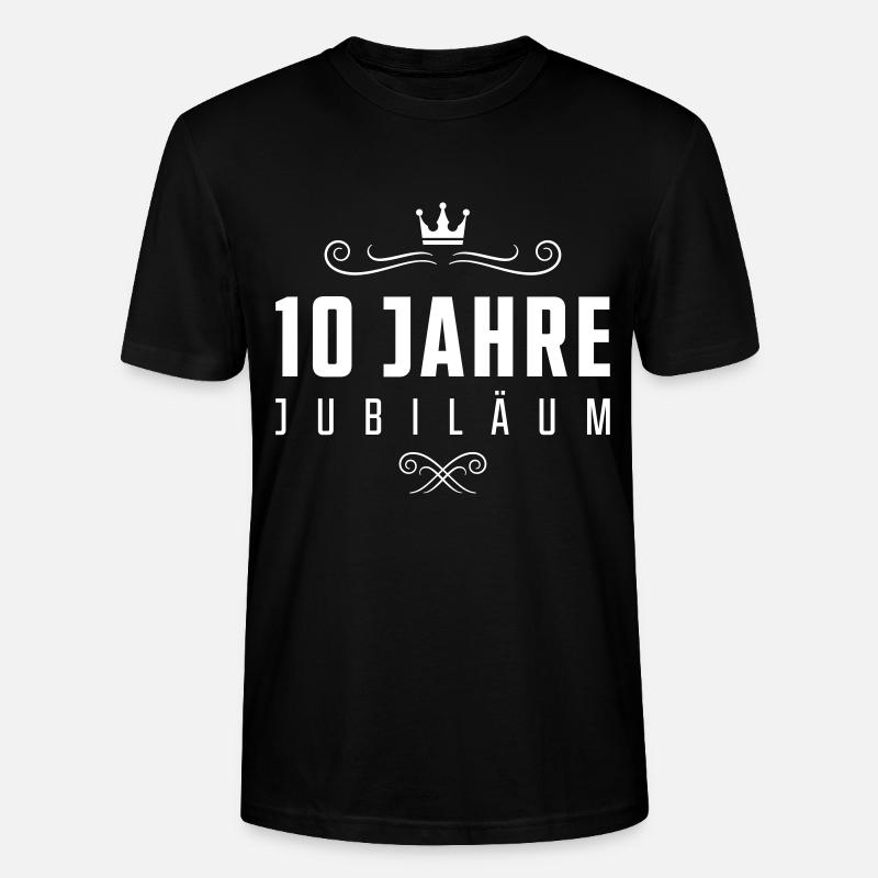 10 jahre jubiläum - Stanley/Stella Unisex Bio-T-Shirt CRAFTER - Schwarz