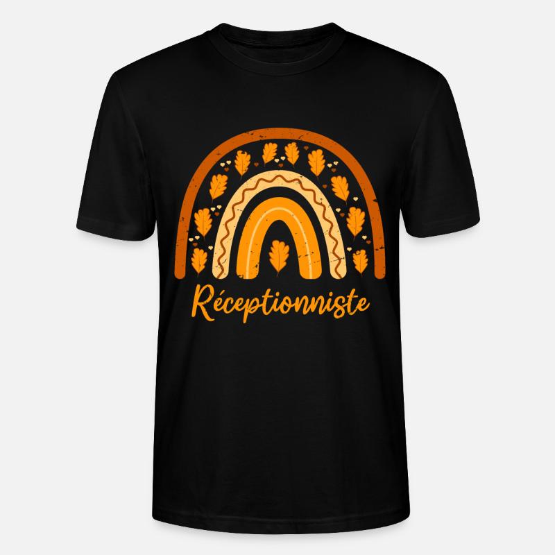 Elue meilleure réceptionniste | réceptionniste - T-shirt bio CRAFTER Stanley Stella Unisexe - noir