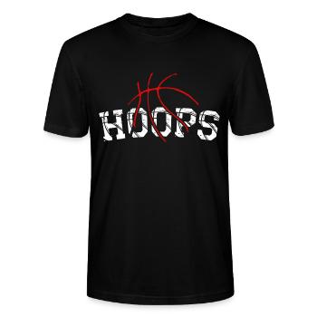 Basketball B-Ball Hoops Sport Idée cadeau - T-shirt bio CRAFTER Stanley Stella Unisexe - noir - Devant - Alina (178cm) & Michal (187cm)