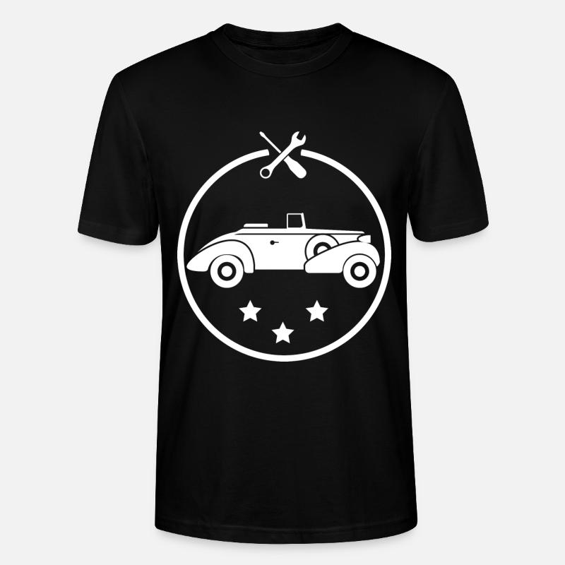 Oldtimer - Auto Nostalgisch Vehicles - Stanley/Stella CRAFTER Unisex Organic T-Shirt - black
