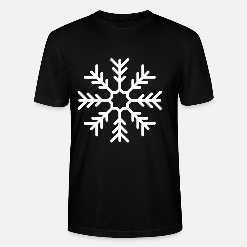 Flocon de neige - T-shirt bio CRAFTER Stanley Stella Unisexe - noir