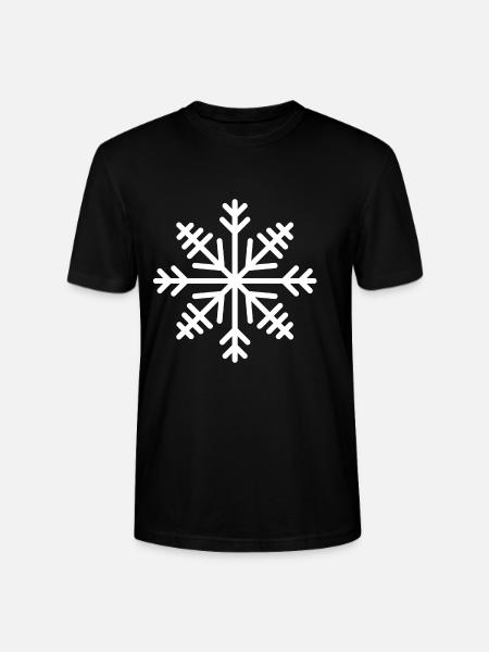 Flocon de neige - T-shirt bio CRAFTER Stanley Stella Unisexe - noir