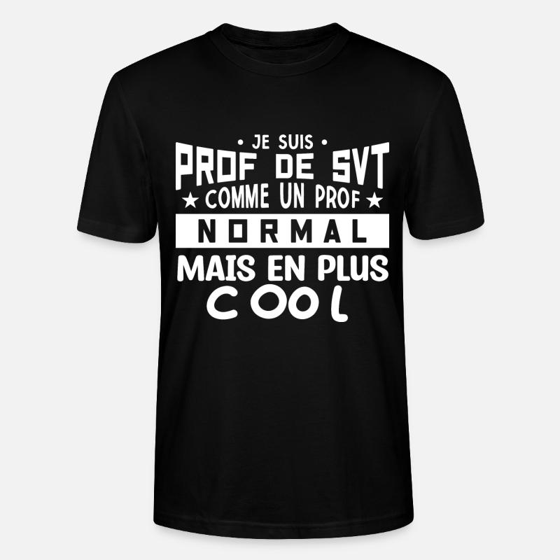 Prof de SVT super cool - T-shirt bio CRAFTER Stanley Stella Unisexe - noir