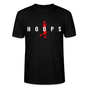Basketball B-Ball Sport Hoops Idée cadeau - T-shirt bio CRAFTER Stanley Stella Unisexe - noir - Devant - Alina (178cm) & Michal (187cm)