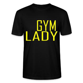 Gym Lady - Stanley/Stella Unisex Bio-T-Shirt CRAFTER - Schwarz - Vorne - Alina (178cm) & Michal (187cm)
