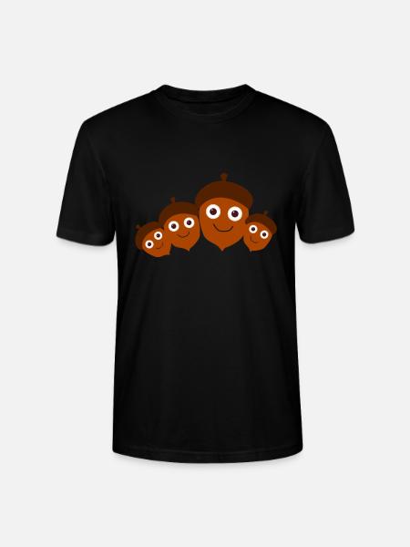 Nuts,Nut,Family,Family - Stanley/Stella CRAFTER Unisex Organic T-Shirt - black