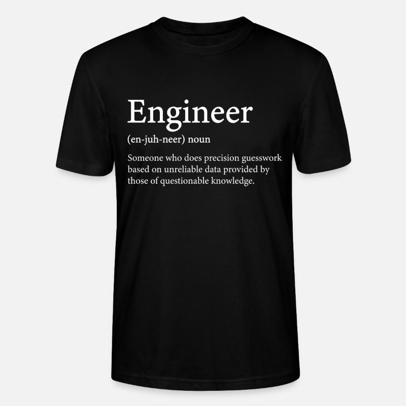 Definition des Begriffs "Ingenieur" - Stanley/Stella Unisex Bio-T-Shirt CRAFTER - Schwarz