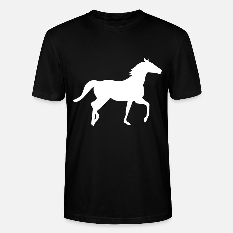 Pferde - Stanley/Stella Unisex Bio-T-Shirt CRAFTER - Schwarz