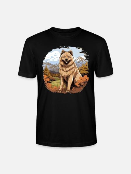 Dog Eurasier - Stanley/Stella CRAFTER Unisex Organic T-Shirt - black