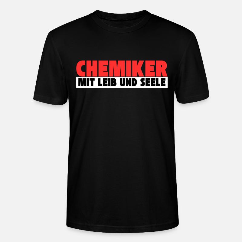 Chemiker mit Leib und Seele - Stanley/Stella Unisex Bio-T-Shirt CRAFTER - Schwarz