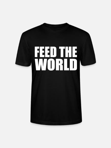 Feed the world - Stanley/Stella CRAFTER Unisex Organic T-Shirt - black