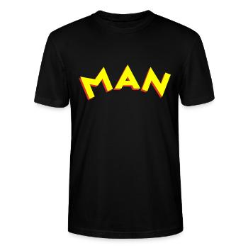 Man - Stanley/Stella CRAFTER Unisex Organic T-Shirt - black - Front - Alina (178cm) & Michal (187cm)