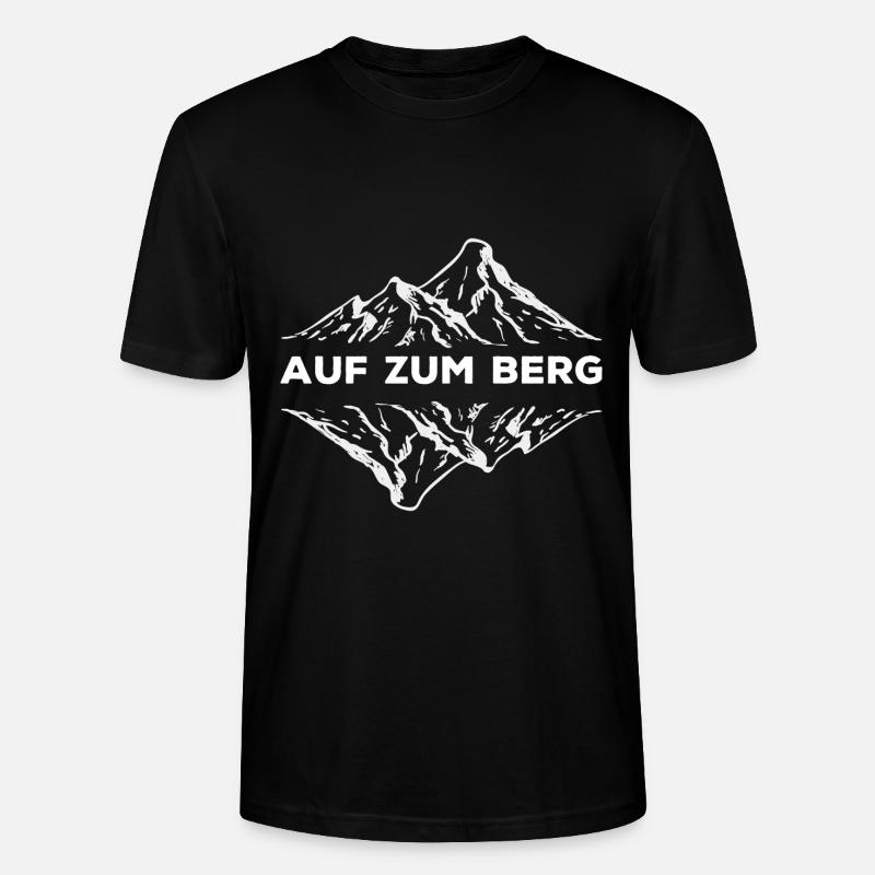 Auf zum Berg - Stanley/Stella Unisex Bio-T-Shirt CRAFTER - Schwarz