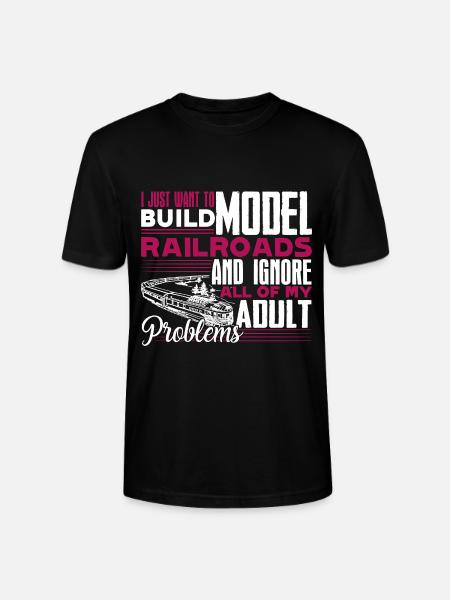 Model Railroad Build Model Railroads - Stanley/Stella CRAFTER Unisex Organic T-Shirt - black