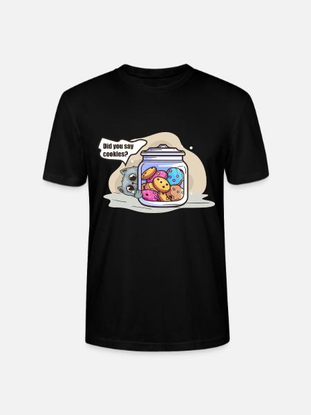Cat & Biscuits: A Perfect Duo - Stanley/Stella CRAFTER Unisex Organic T-Shirt - black