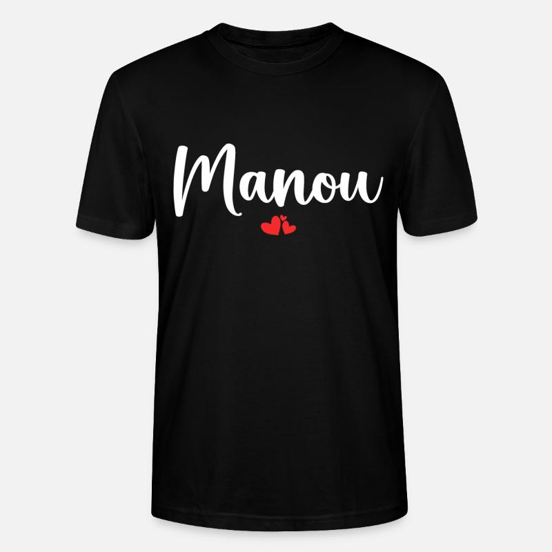 Manou - T-shirt bio CRAFTER Stanley Stella Unisexe - noir