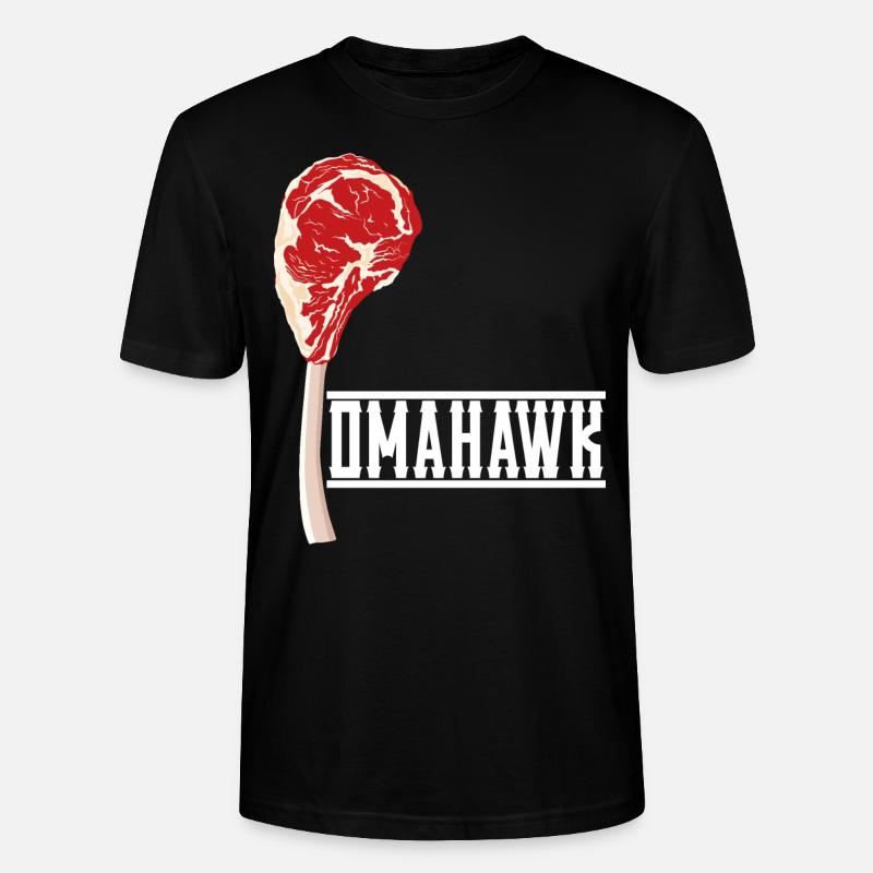 Tomahawk Steak - Stanley/Stella Unisex Bio-T-Shirt CRAFTER - Schwarz