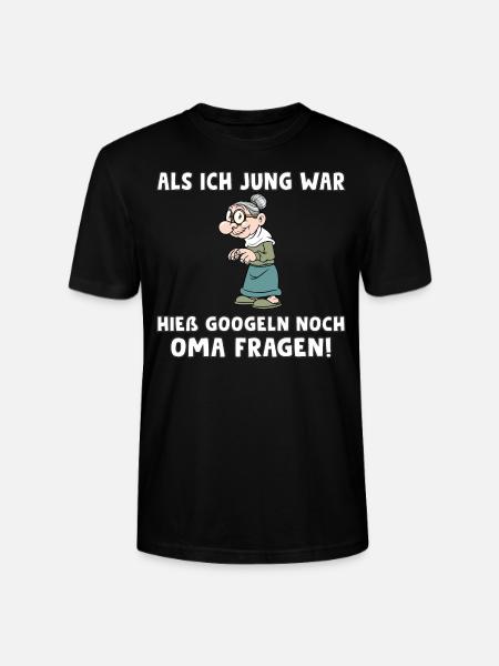 Oma fragen - Stanley/Stella Unisex Bio-T-Shirt CRAFTER - Schwarz