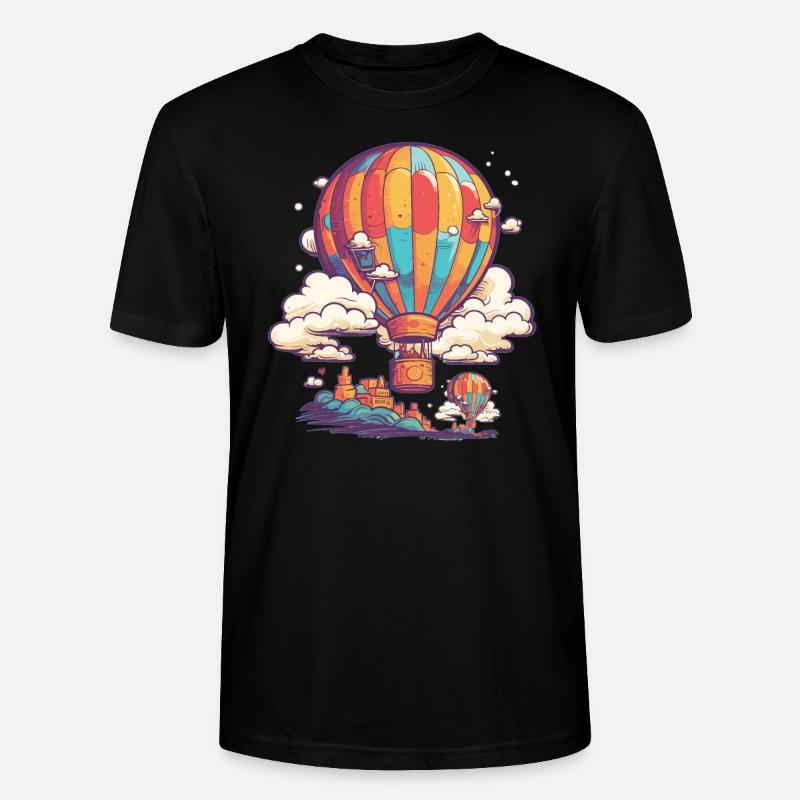 Ballonfahrer - Stanley/Stella Unisex Bio-T-Shirt CRAFTER - Schwarz