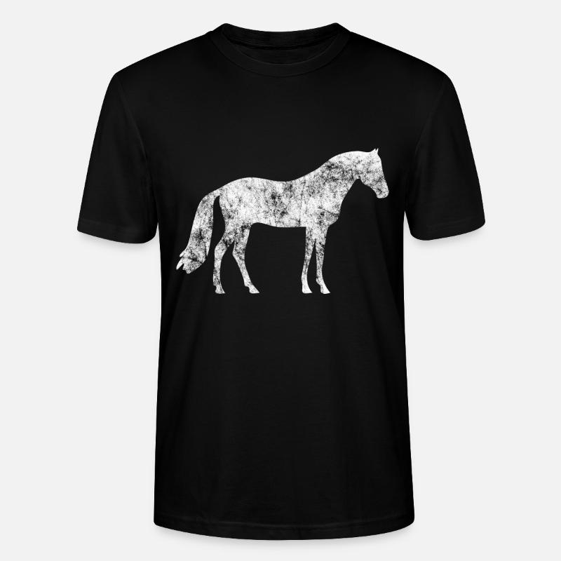Pferde - Stanley/Stella Unisex Bio-T-Shirt CRAFTER - Schwarz