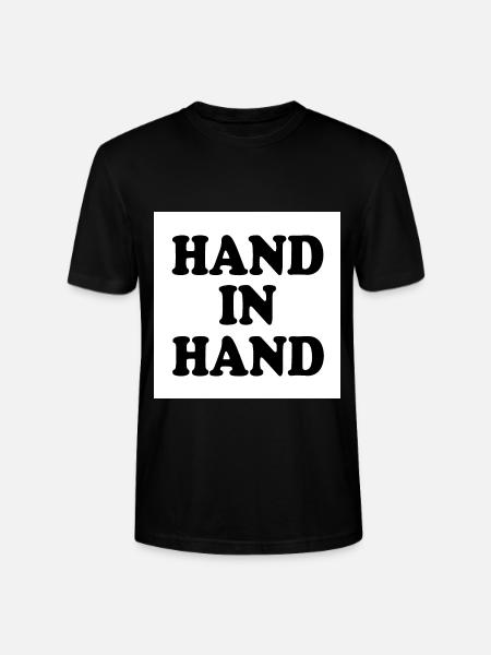 Hand in hand - Stanley/Stella Unisex Bio-T-Shirt CRAFTER - Schwarz