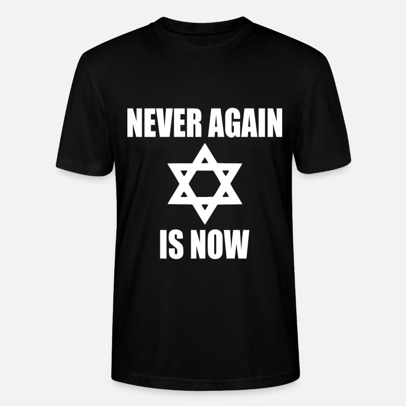 Never again is now - Stanley/Stella Unisex Bio-T-Shirt CRAFTER - Schwarz