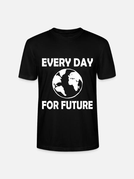 Every day for future - Stanley/Stella CRAFTER Unisex Organic T-Shirt - black