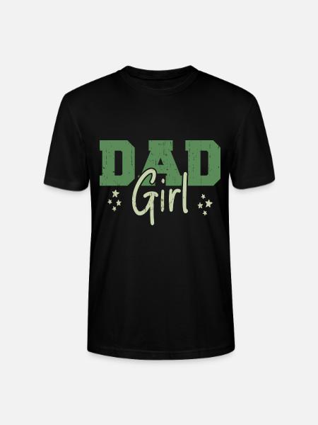 Mädchen Papa - Stanley/Stella Unisex Bio-T-Shirt CRAFTER - Schwarz