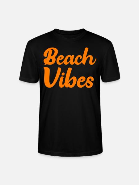 Beach Vibes - Stanley/Stella CRAFTER Unisex Organic T-Shirt - black