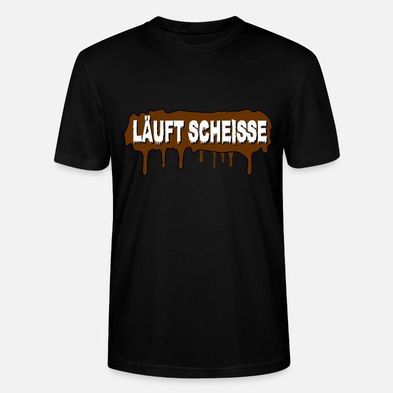 Läuft Scheiße - Stanley/Stella Unisex Bio-T-Shirt CRAFTER - Schwarz