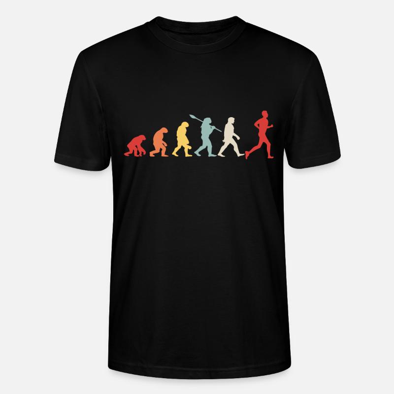 Evolution du marathon - T-shirt bio CRAFTER Stanley Stella Unisexe - noir