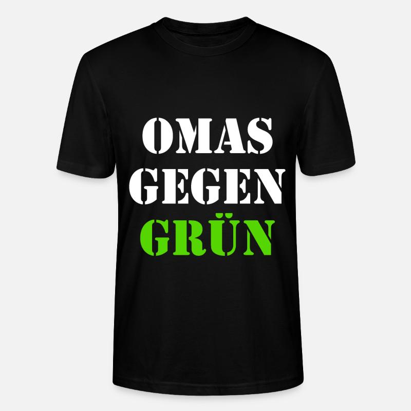 Omas gegen grün - Stanley/Stella Unisex Bio-T-Shirt CRAFTER - Schwarz