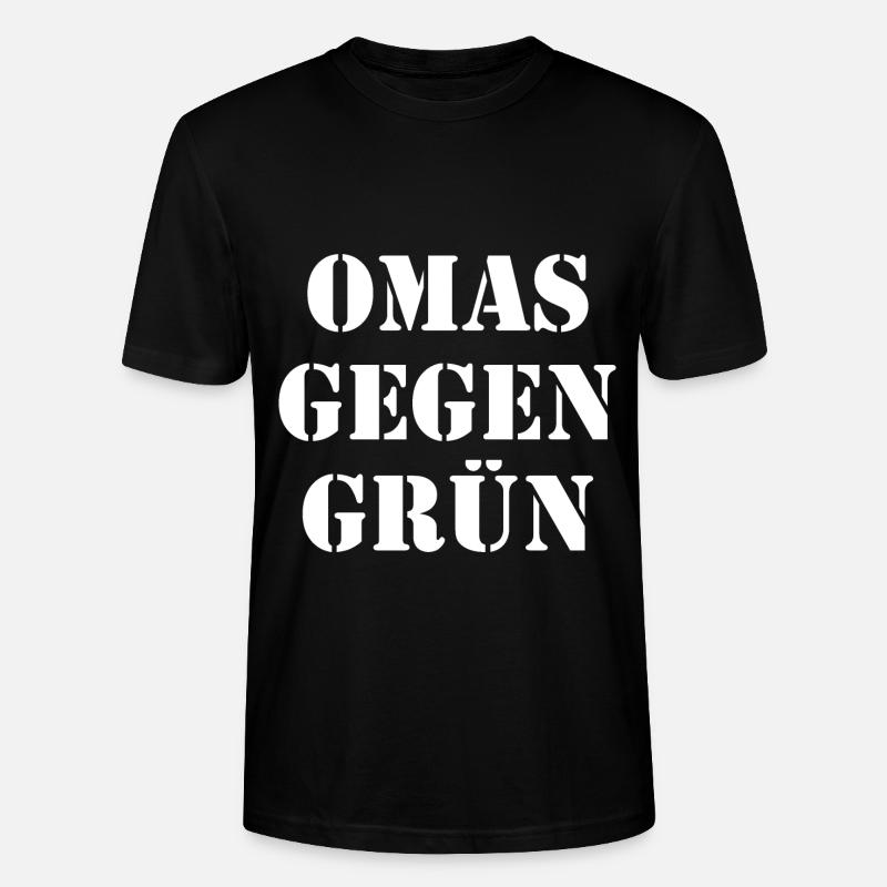 Omas gegen grün - Stanley/Stella Unisex Bio-T-Shirt CRAFTER - Schwarz