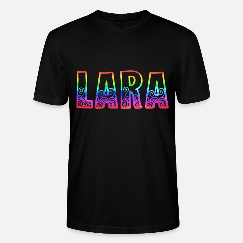 lara rs regenbogen - Stanley/Stella Unisex Bio-T-Shirt CRAFTER - Schwarz