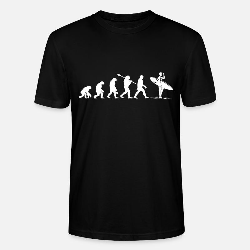 Evolution Surf - Stanley/Stella CRAFTER Unisex Organic T-Shirt - black