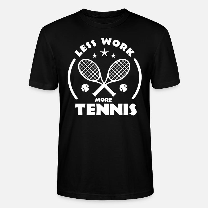 Tennis - Stanley/Stella Unisex Bio-T-Shirt CRAFTER - Schwarz