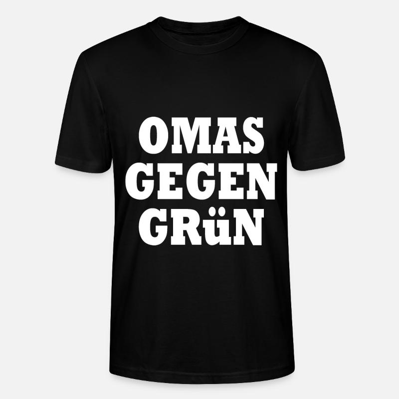 Omas gegen grün - Stanley/Stella Unisex Bio-T-Shirt CRAFTER - Schwarz