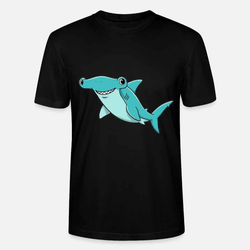 Animal Dessin Animé Requin Marteau - T-shirt bio CRAFTER Stanley Stella Unisexe - noir