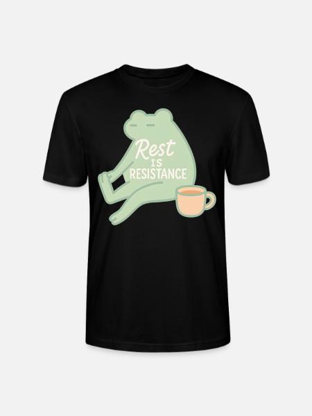 Calmness is resistance mindfulness affirmation - Stanley/Stella CRAFTER Unisex Organic T-Shirt - black