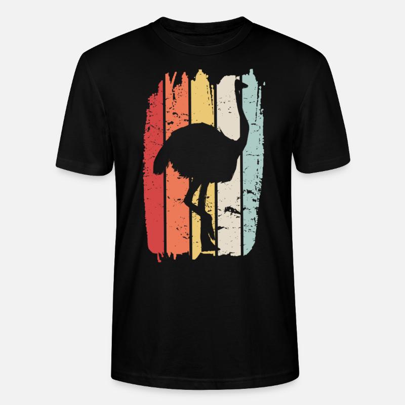 autruche - T-shirt bio CRAFTER Stanley Stella Unisexe - noir