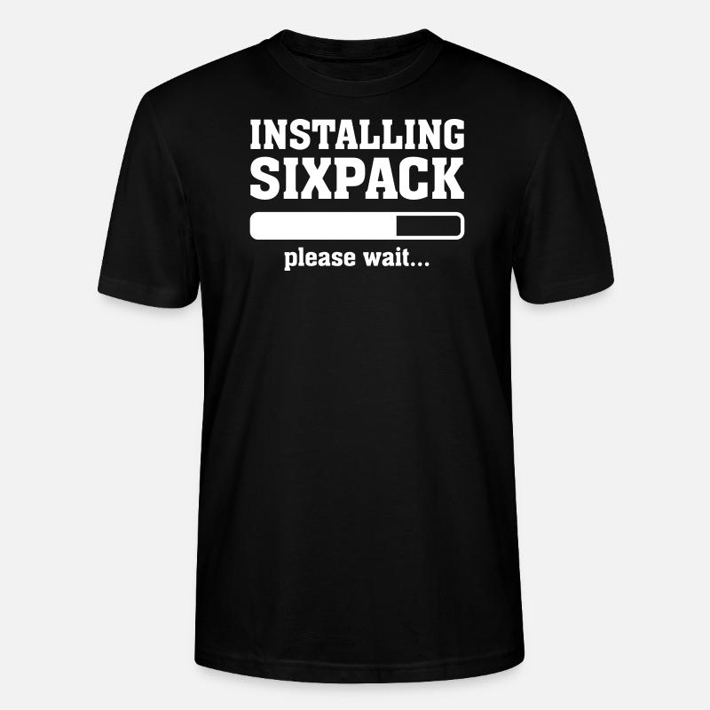 Installing Sixpack (Please wait) - Stanley/Stella Unisex Bio-T-Shirt CRAFTER - Schwarz