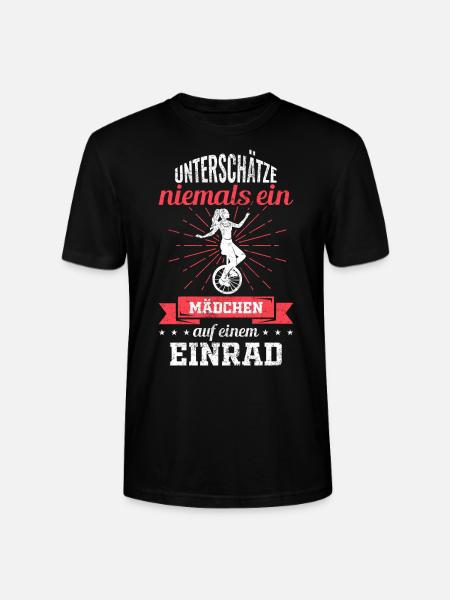 Einrad Mädchen Spruch - Stanley/Stella Unisex Bio-T-Shirt CRAFTER - Schwarz