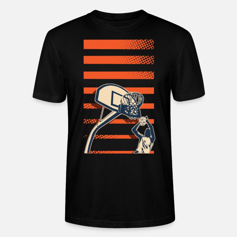 Joueurs de basket-ball - T-shirt bio CRAFTER Stanley Stella Unisexe - noir
