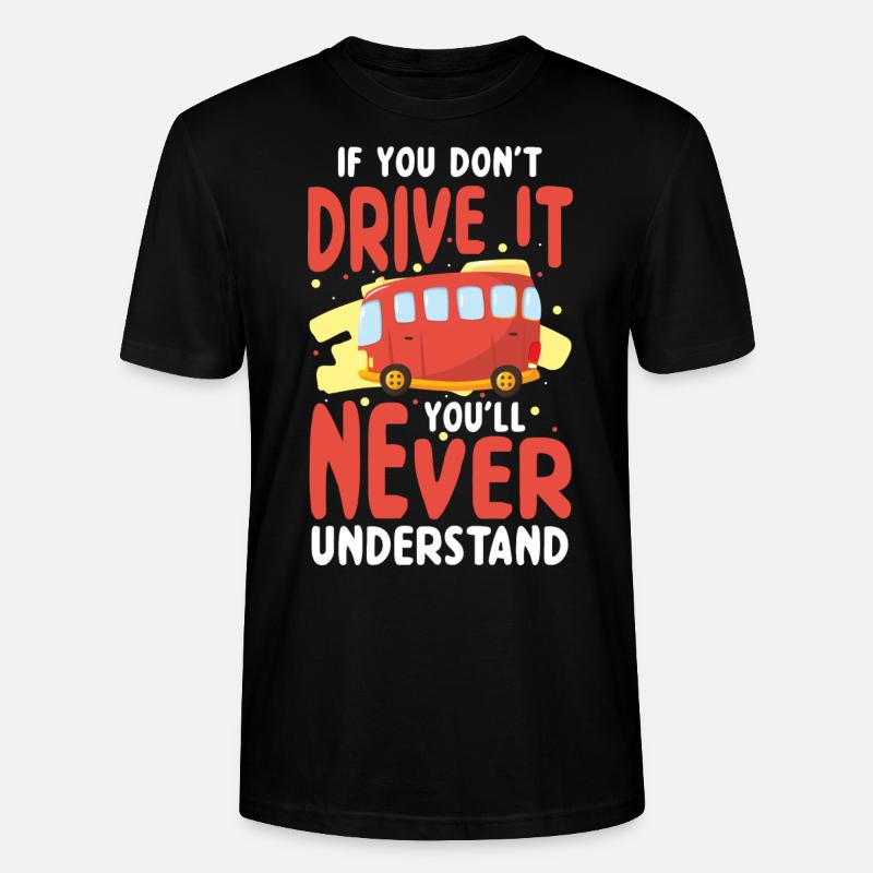 Fahrer Beruf Arbeit - Stanley/Stella Unisex Bio-T-Shirt CRAFTER - Schwarz
