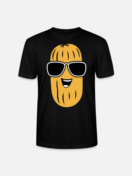 Peanuts Humor Small Peanut - Stanley/Stella CRAFTER Unisex Organic T-Shirt - black