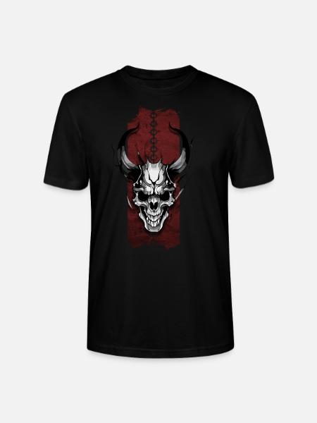 Daemon's Grasp: Sinister Skull - Stanley/Stella CRAFTER Unisex Organic T-Shirt - black