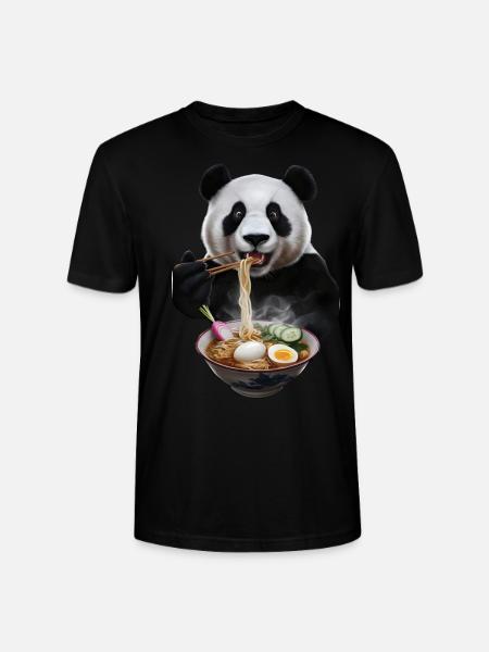 Panda - Stanley/Stella Unisex Bio-T-Shirt CRAFTER - Schwarz
