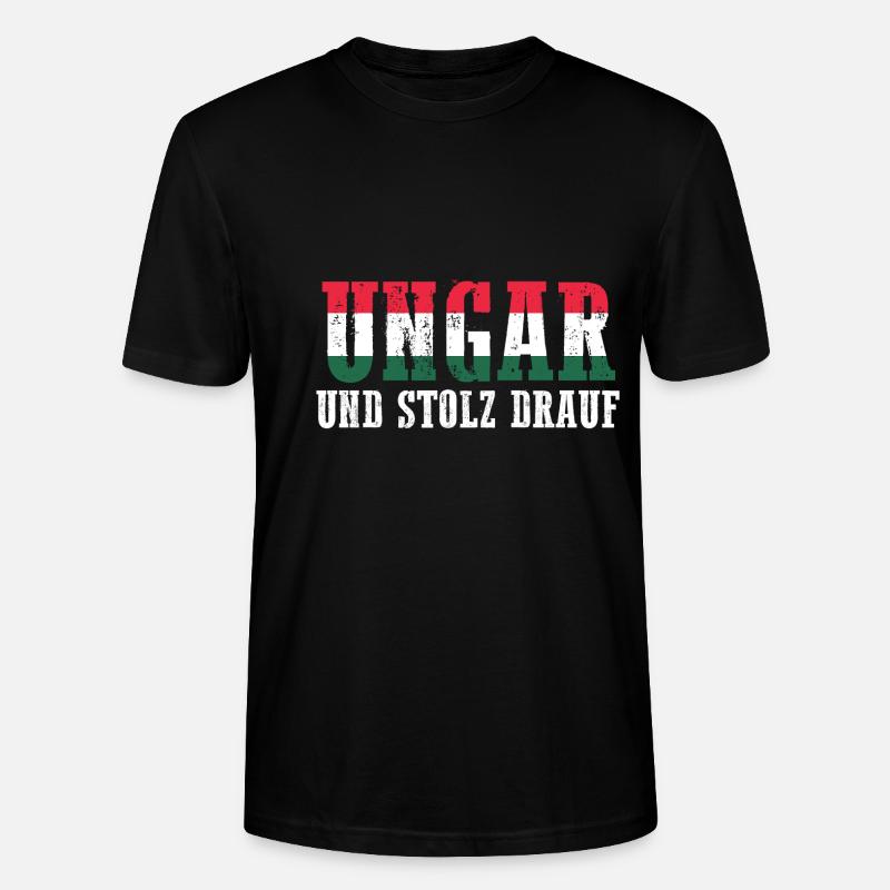Ungar Ungarisch Ungarn - Stanley/Stella Unisex Bio-T-Shirt CRAFTER - Schwarz