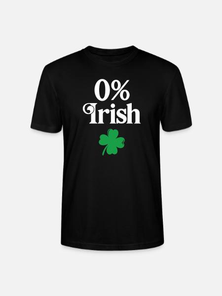 0% Irish - Stanley/Stella CRAFTER Unisex Organic T-Shirt - black